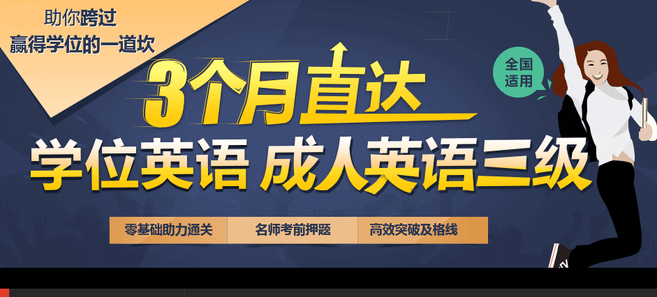 2019年成人英语三级培训课程